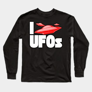 I Love UFOs Long Sleeve T-Shirt